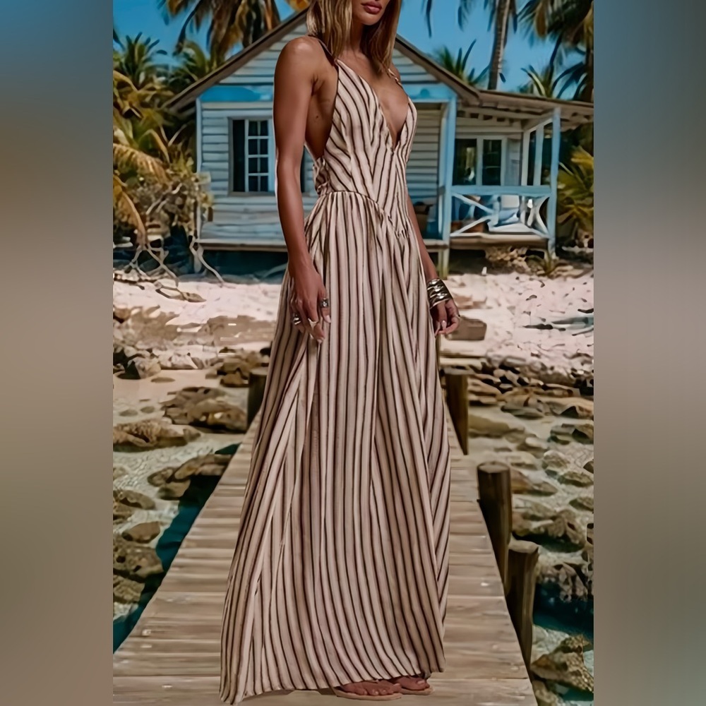 Striped Maxi Dress